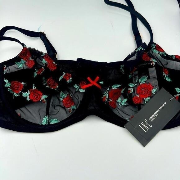 New INC INTERNATIONAL CONCEPTS
Rose Embellished Bra, medium - Picture 7 of 10